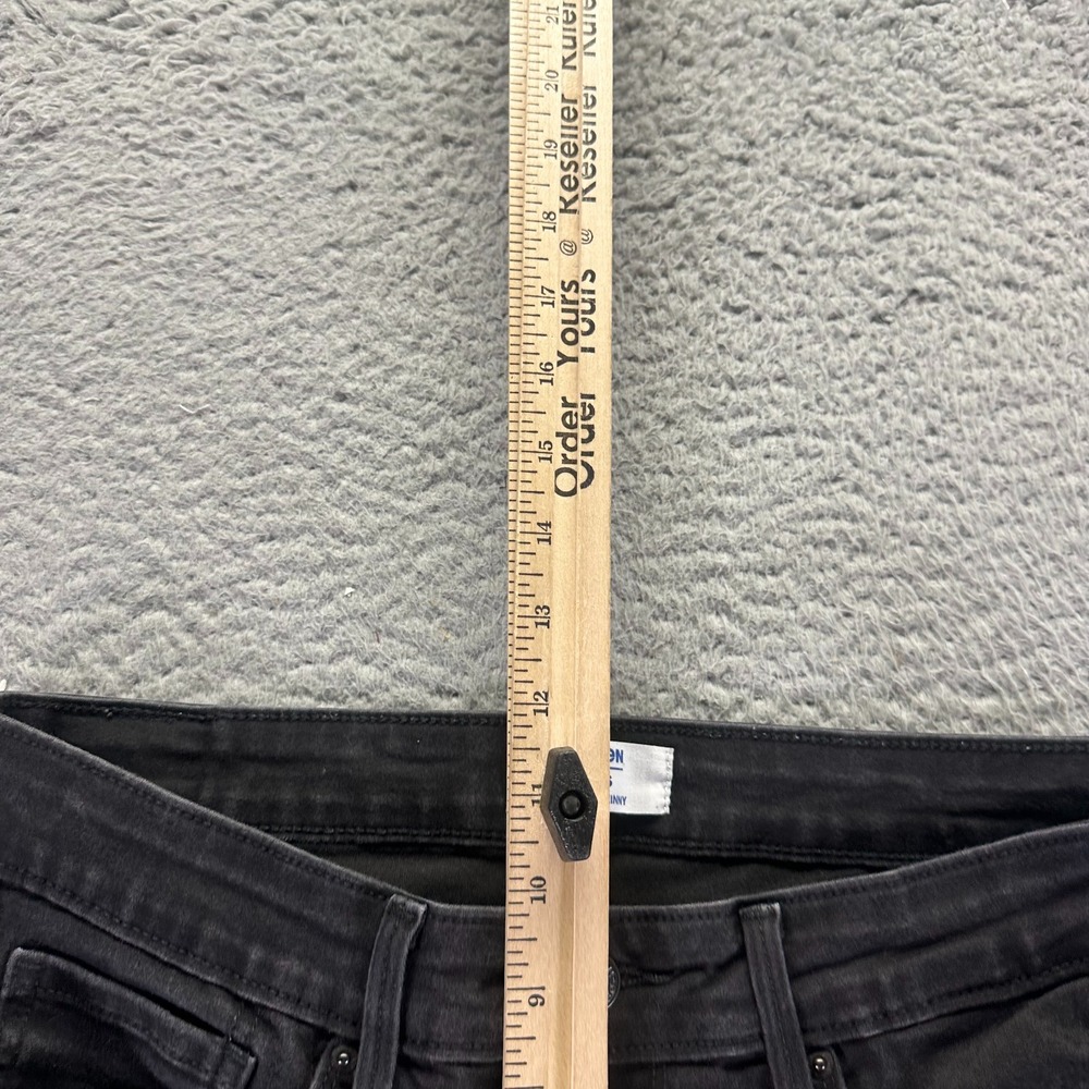 Denizen from Levi's Jeans Womens 10 Black Cotton Denim Skinny Distressed Stretch - Picture 4 of 11